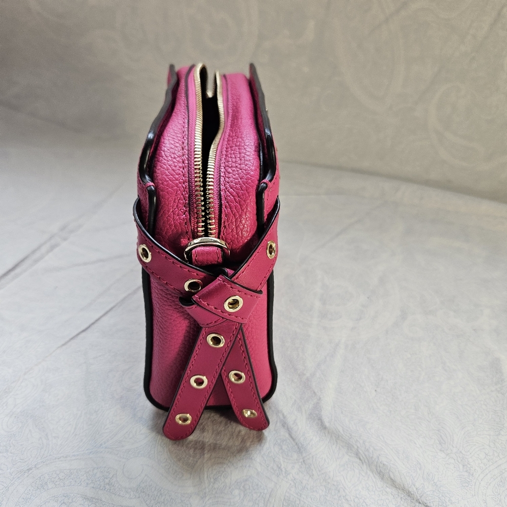 Michael Michael Kors Bristol Studded Leather Messenger bag Ultra Pink Crossbody - Picture 5 of 8